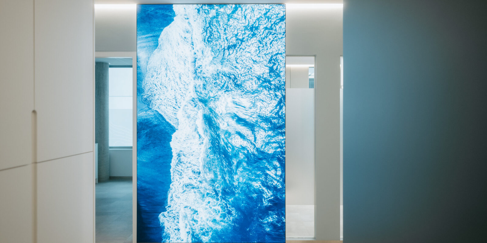 Meeresbild im Flur der Praxis Rieth.